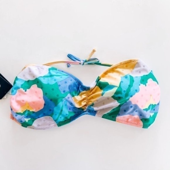 Volcom NWT Growing on Bandeau Bikini Swim Top - Picture 1 of 3